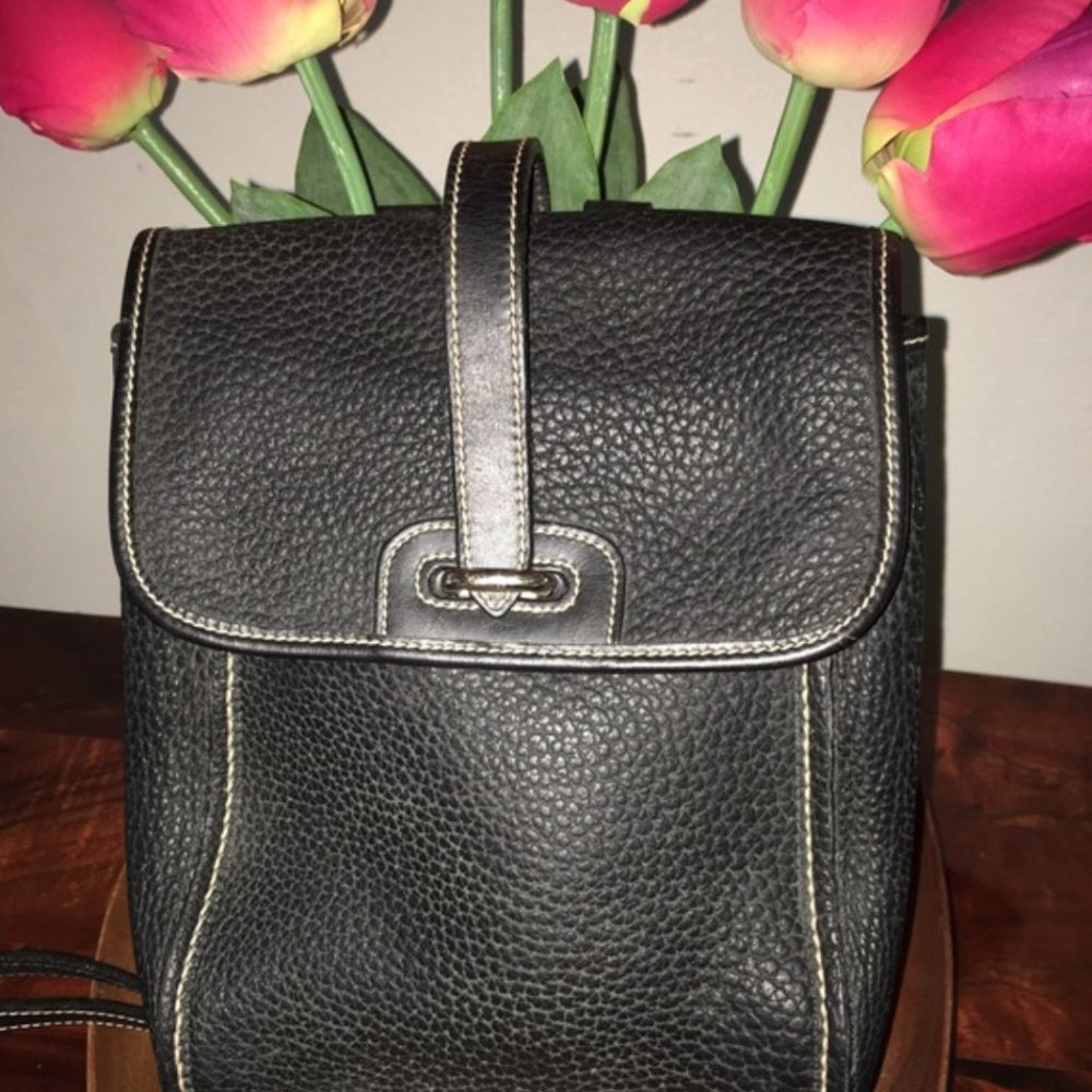 Dooney & Bourke Black Leather Backpack